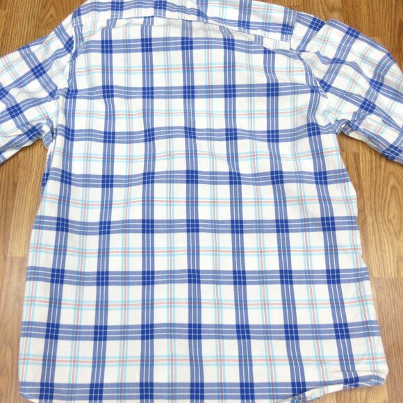 ABERCROMBIE & FITCH MUSCLE FIT 100% COTTON SHIRT BLUE, RED & WHITE LARGE, L - Picture 4 of 4